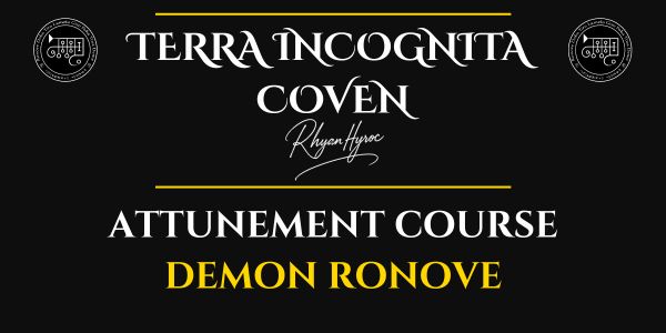 Attunement to Ronove, the Demon of Eloquence, Knowledge & Familiar Spirits